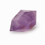 Turn din ametist natural cu dublu vârf, nuanțe violet