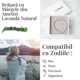 Calm si Armonie - Bratara din Ametist Lavanda Natural 8mm