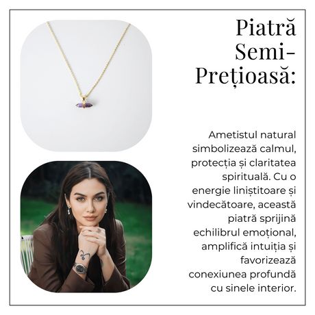 Colier cu Ametist, Cupru – CraftMystic
