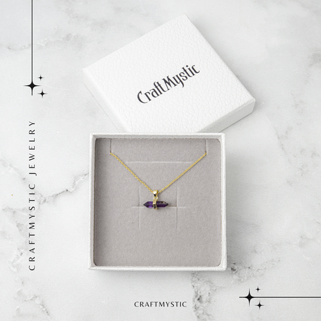 Colier cu Ametist, Cupru – CraftMystic