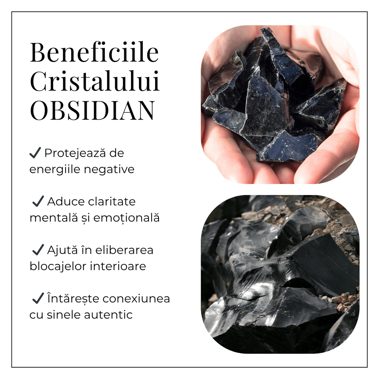 Pisicuta Alintata din Obsidian Negru – Talisman de Protectie si Intuitie