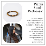 Bratara din Ochi de Tigru Natural - Energie si Protectie Zilnica