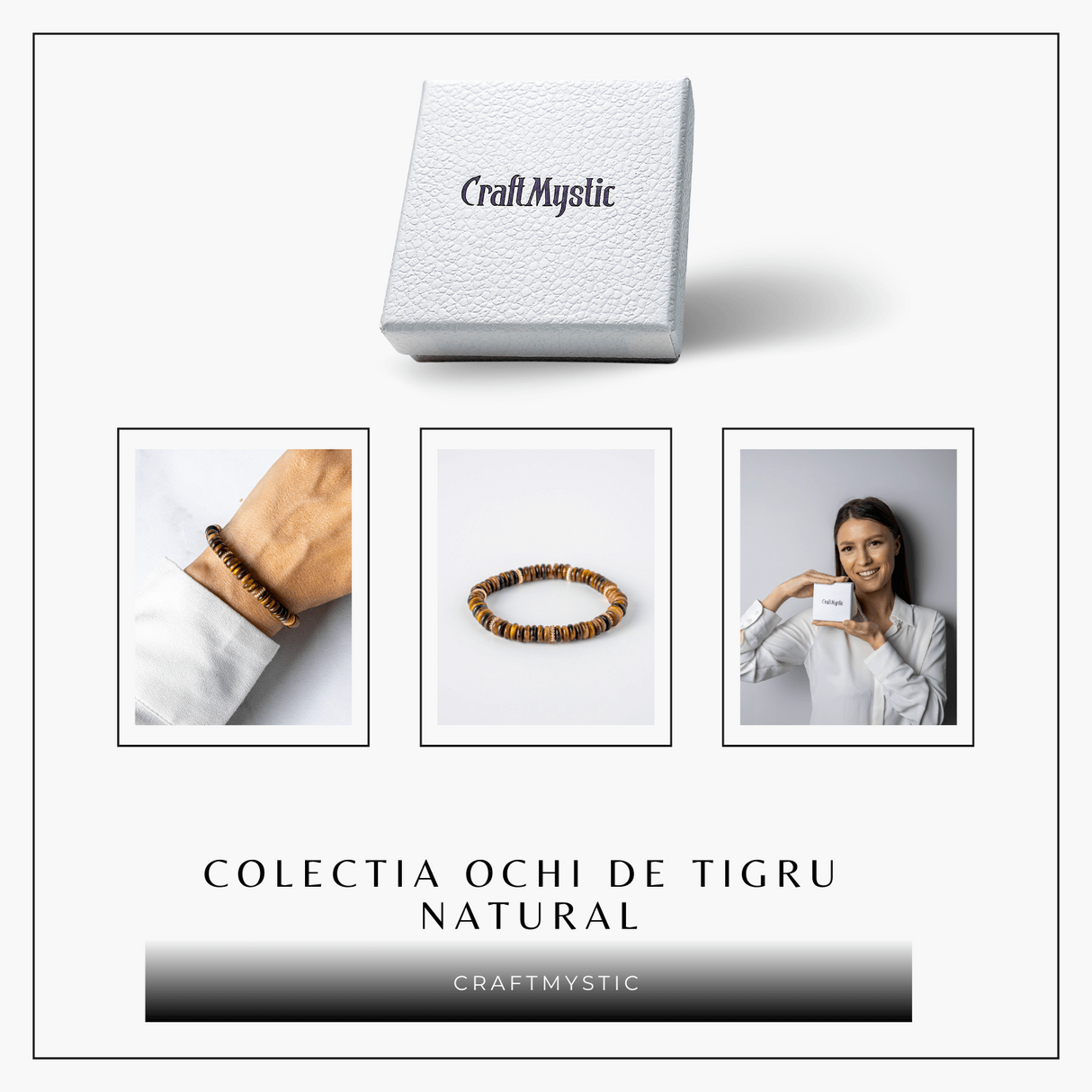 Bratara din Ochi de Tigru Natural - Energie si Protectie Zilnica