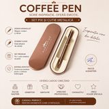 Pix metalic arămiu cu pastă parfumată cu cafea