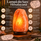 Lampă din Sare Himalayană naturală 10 kg, 28 cm
