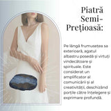 Felie de Agat Albastru 6-7 cm in Forma Neregulata