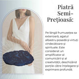 Felie de Agat Albastru 14-15 cm – Calm si Claritate Mentala