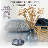 Felie de Agat Albastru 15-16 cm - Calm si Claritate Mentala