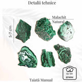 Felie Malachit Natural 5-7 cm - Vindecare si Echilibru Energetic