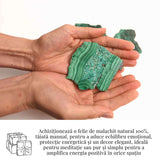Felie Malachit Natural 9-10 cm- Vindecare si Echilibru Energetic/ Felie Malachit 9-10 cm 95-105 grame