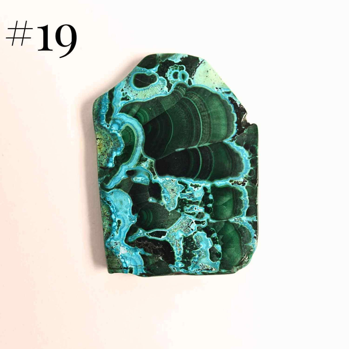 Felie unicat cu Malachit, Crisocola, Stalactite, Cornetite - Protectie si echilibru energetic #1