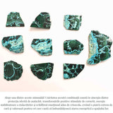 Felie unicat cu Malachit, Crisocola, Stalactite, Cornetite - Protectie si echilibru energetic #1