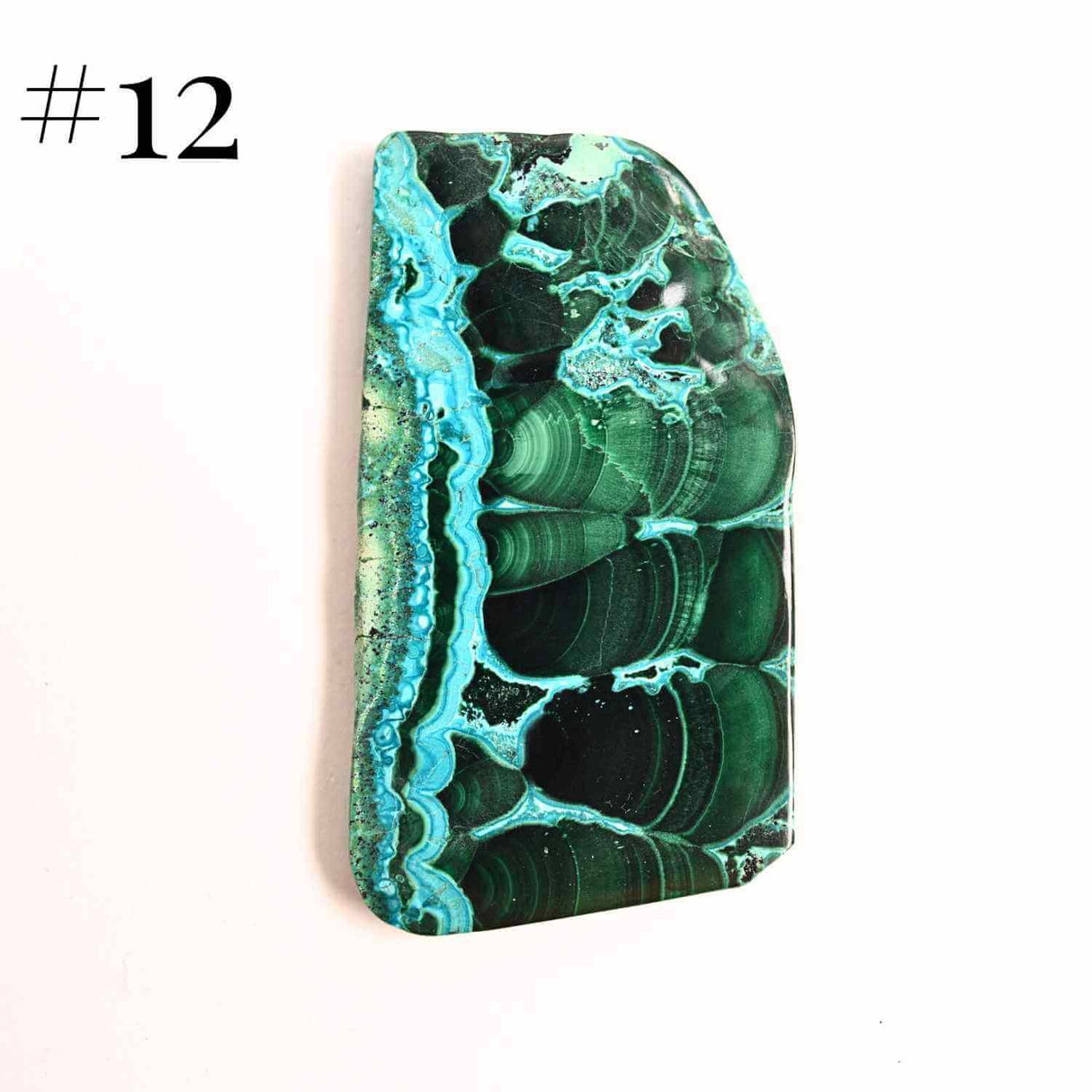 Felie unicat cu Malachit, Crisocola, Stalactite, Cornetite - Protectie si echilibru energetic #1