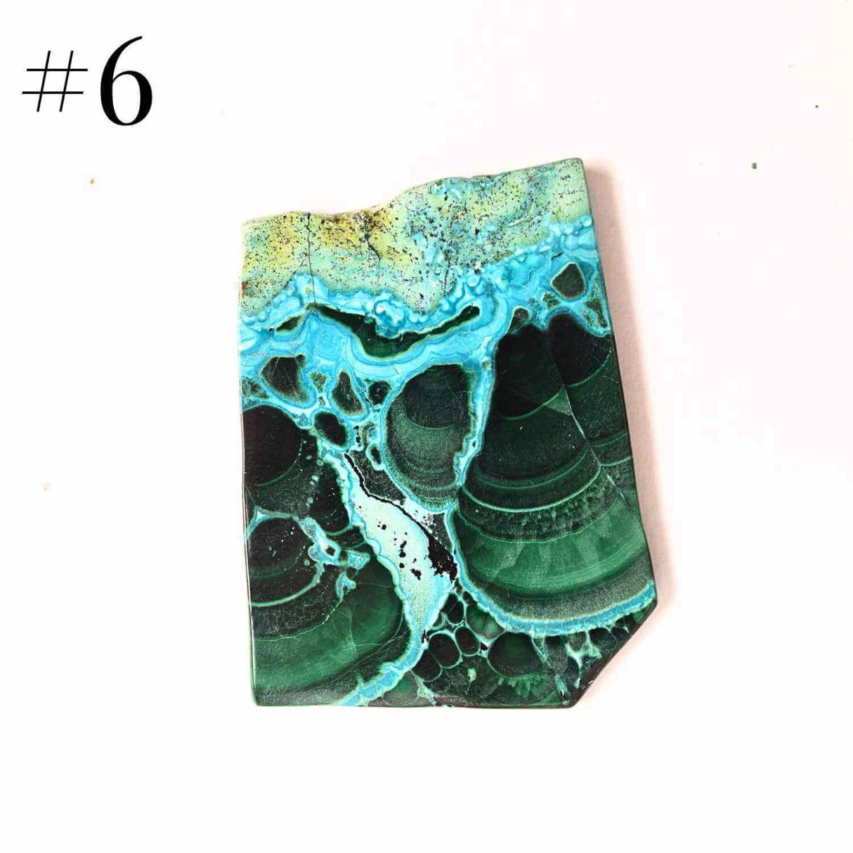Felie unicat cu Malachit, Crisocola, Stalactite, Cornetite - Protectie si echilibru energetic #1