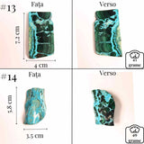 Felie unicat cu Malachit, Crisocola, Stalactite, Cornetite - Protectie si echilibru energetic #1