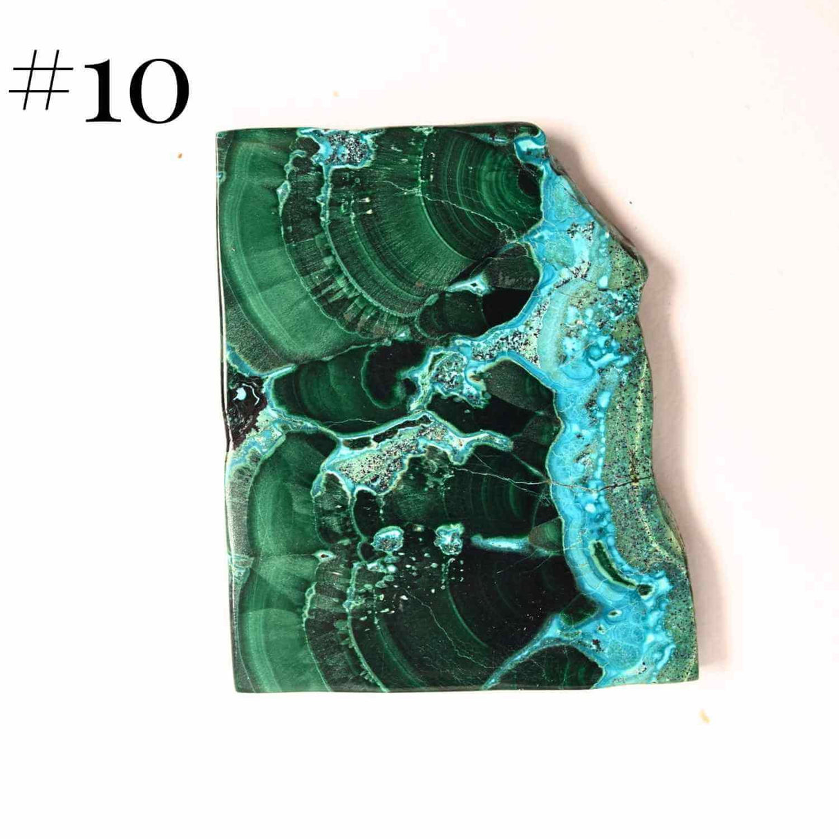 Felie unicat cu Malachit, Crisocola, Stalactite, Cornetite - Protectie si echilibru energetic #1