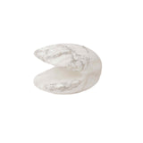 Figurina 4 cm din cristal natural Howlita in forma de scoica, ornamente pentru acvariu, marturie tip cadou de nunta, proiecte DIY