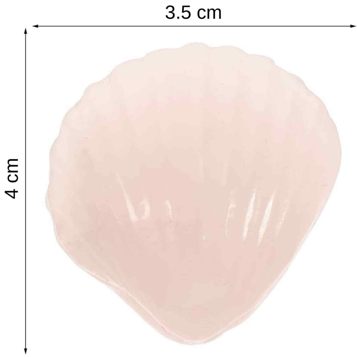 Figurina 4 cm din cristal natural Cuart Roz in forma de scoica, ornamente pentru acvariu, marturie tip cadou de nunta, proiecte DIY