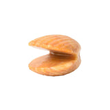 Figurina 4 cm din cristal natural Aventurin galben in forma de scoica, ornamente pentru acvariu, marturie tip cadou de nunta, proiecte DIY