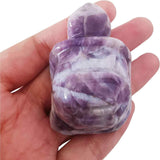 Figurina broasca testoasa 4 cm de cristal semipretios Unakite - Sculptura din piatra vindecatoare reiki de buzunar pentru decor, colectie