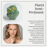 Bufnita din Aventurin Verde - Simbolul Intelepciunii si Norocului