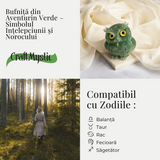Bufnita din Aventurin Verde - Simbolul Intelepciunii si Norocului