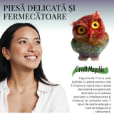 Figurina Bufnita 7 Chakre din Pietre Naturale, Armonie si Echilibru