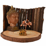 Figurina casuta cu ramuri din cristale naturale Agat Rosu - Decoratiune interior sau exterior, pentru casa, birou, acvariu