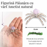 Figurina Paianjen Ametist - Echilibru Emotional si Protectie Energetica