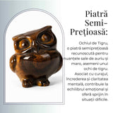 Bufnita Intelepciunii din Ochi de Tigru – Claritate Mentala si Protectie Spirituala