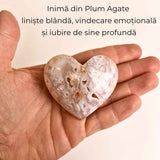 Inima din Agat Pruna – Liniste si iubire in forma pura
