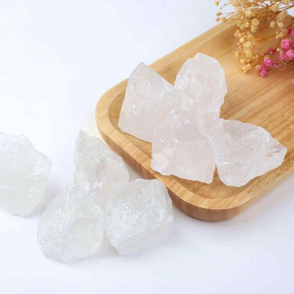 Pietre Brute Naturale din Cuart Transparent - Energie Pura si Protectie, Dimensiuni 4-5 cm
