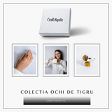 Protectie in fiecare zi - Inel dublu Ochi de tigru natural in forma bruta