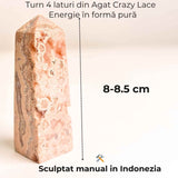 Turn din Agat Crazy Lace - Energie in forma pura