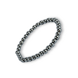 Putere si claritate - Bratara elastica cu pietre de hematit 6 mm