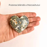Inima care linisteste furtunile – Marcasit indonezian sculptat manual