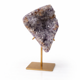 Geoda din ametist naturala pe suport metalic - cristal brazilian unicat 1.05 g