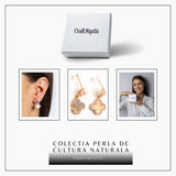 Talisman delicat cu perla si scoica - Cercei norocosi pentru fiecare zi