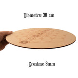 Grila de Cristale din MDF cu Simbolul Florii Vietii - 30 cm