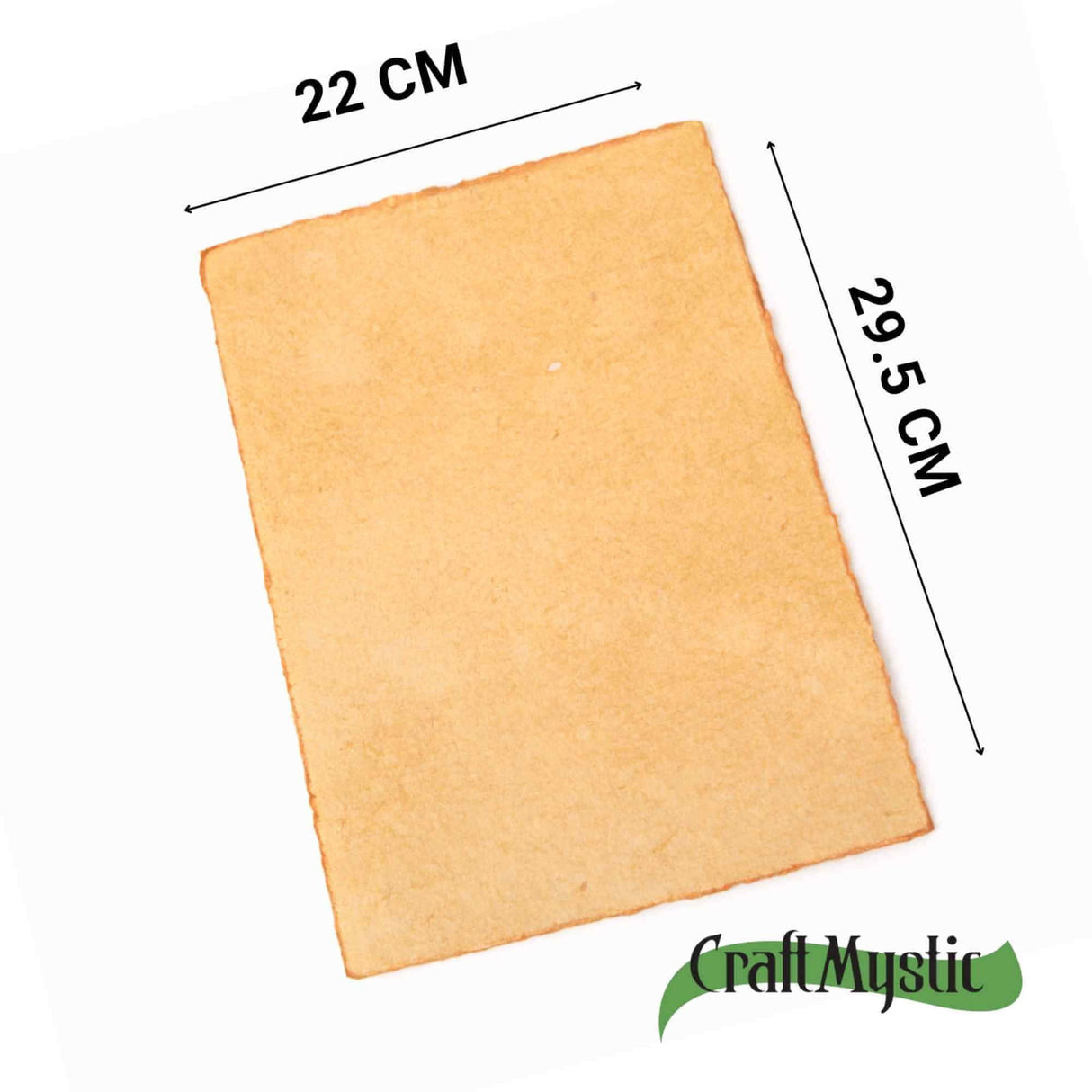 Hartie vintage din bumbac galben 22X29.5 cm– un spatiu delicat pentru cuvintele tale