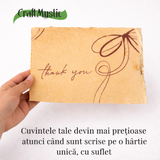 Hartie vintage din bumbac galben 22X29.5 cm– un spatiu delicat pentru cuvintele tale