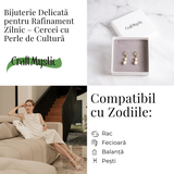 Bijuterie delicata pentru rafinament zilnic - Cercei tortita cu perle de cultura
