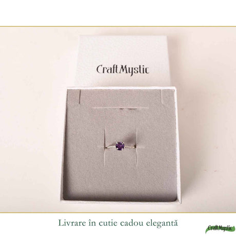 Inel cu Ametist, Argint 925 – CraftMystic