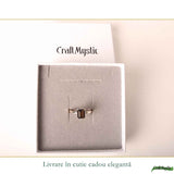 Inel Argint 925 cu Cuart Fumuriu Fatetat Dreptunghi – Protectie si Stabilitate