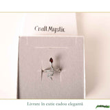 Inel Argint 925 cu Granat Sarpe – Protectie, Transformare si Putere
