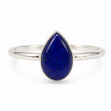 Inel argint 925 cu Lapis Lazuli lacrima – claritate si echilibru interior
