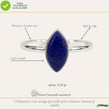 Inel argint 925 cu Lapis Lazuli delicat – claritate si eleganta fina