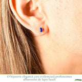 Cercei Lapis Lazuli Oval Argint 925 – Claritate si Eleganta