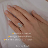 Inel Argint 925 cu Piatra Lunii Delica fatetat – Echilibru si Feminitate