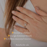 Inel argint 925 piatra lunii oval – intuitie si echilibru emotional